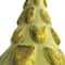 Hello Honey® 6" Matte Green & Gold Embossed Glass Tree